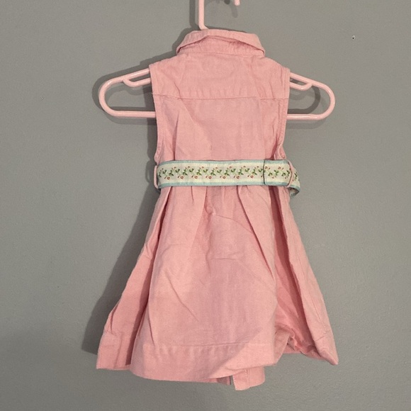 Ralph Lauren Pink Button-Up Kids Dress Size 12M - Picture 3 of 8